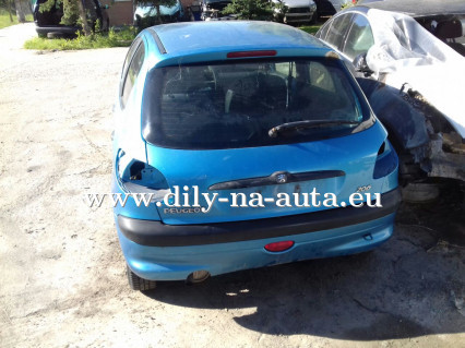 Peugeot 206 modrá metalíza na díly ČB / dily-na-auta.eu