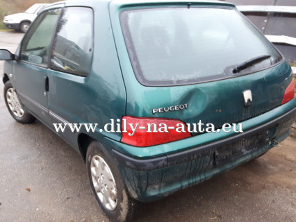 Peugeot 106 zelená metalíza na díly Brno / dily-na-auta.eu