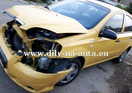 Chevrolet Aveo žlutá na díly Brno / dily-na-auta.eu