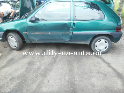 Citroen Saxo 3dv zelená met. na díly Plzeň / dily-na-auta.eu