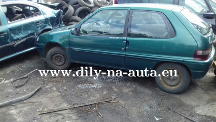 Peugeot 106 zelená na náhradní díly Tábor / dily-na-auta.eu