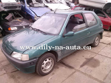 Peugeot 106 zelená na náhradní díly Písek / dily-na-auta.eu